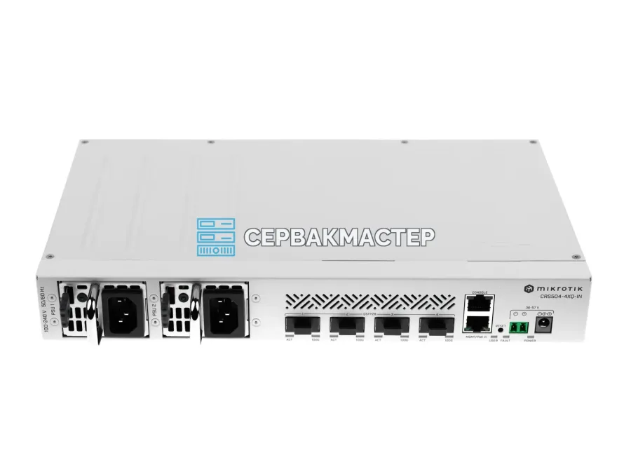 Коммутатор MikroTik CRS504-4XQ-IN на 4 порта QSFP28 100 Гбит/с