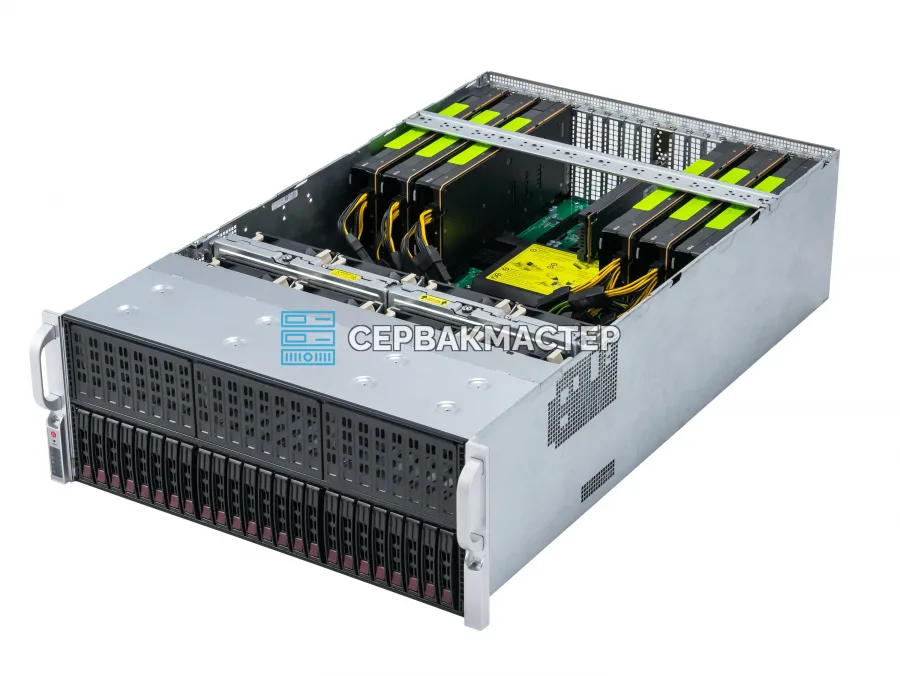 Supermicro 4028GR-TR: 6 ускорителей NVIDIA Tesla P100 16GB + 2× Intel Xeon E5-2698v4 — «СервакМастер»
