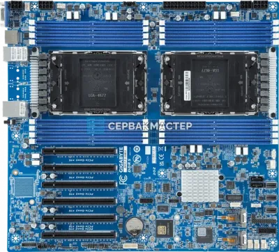 Серверная материнская плата Gigabyte MS73-HB1 Rev 1.x/3.x E-ATX (2x LGA4677, 16 DIMM) — купить в СервакМастер