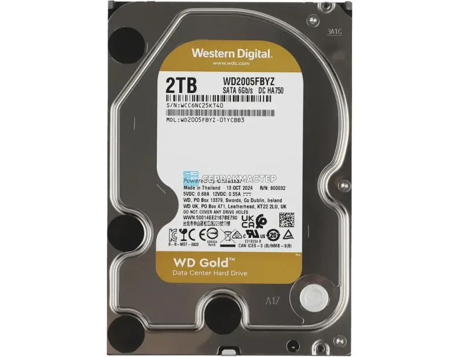 HDD WD Ultrastar DC HA340 10TB 3.5" SATA 6Gb/s [WUS721210BLE6L4] — купить в СервакМастер