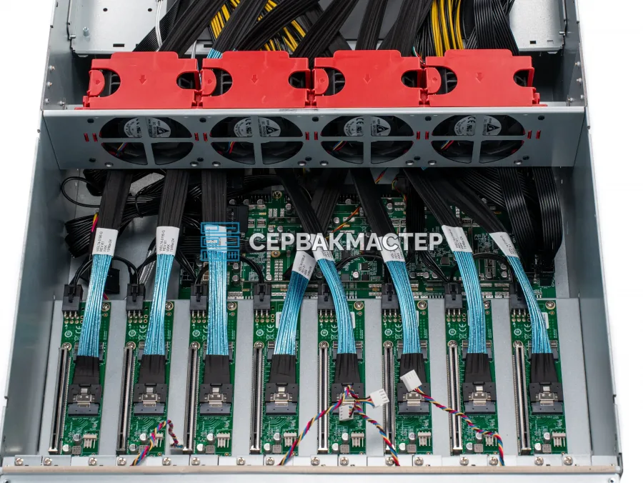 GPU-шасси ALEO 8x GPU 4x 1600W с комплектом кабелей 8PIN