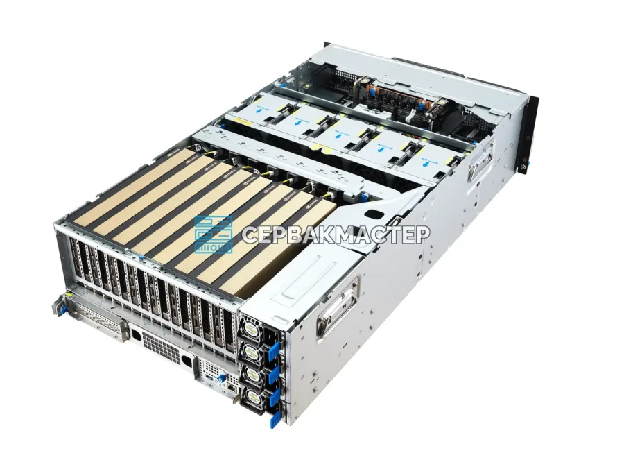 Сервер ASUS ESC8000-E12 для ИИ: 8× RTX PRO 6000 BSE 96GB, 2× Xeon 6962P, 512GB RAM