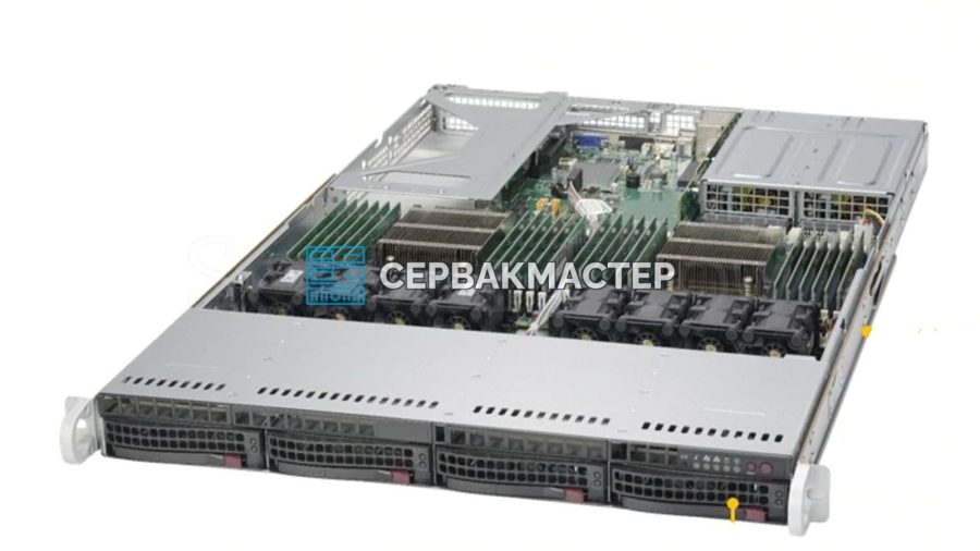Сервер Supermicro SuperServer 6018U-TR4+ 1U 4LFF, 2x Xeon E5-2690v4, 384GB DDR4, 4x SSD 1.92TB