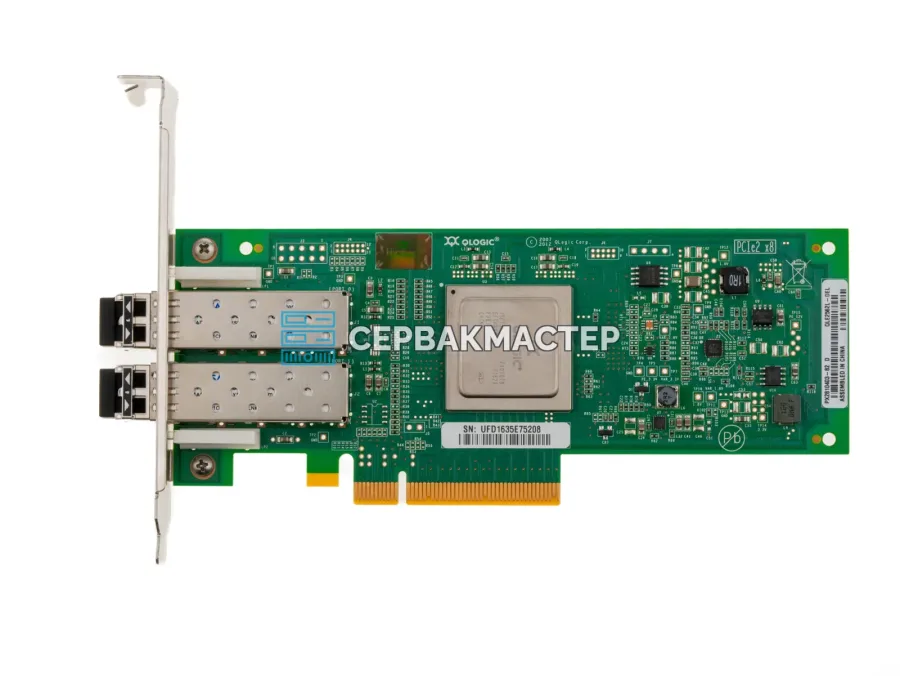 Двухпортовый FC HBA адаптер Qlogic QLE2562 8Gb Fibre Channel