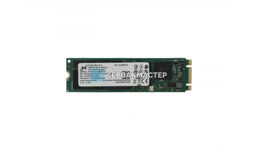 SSD-накопитель Micron 5300 PRO 480GB M2 [MTFDDAV480TDS-1AW1ZABYY]