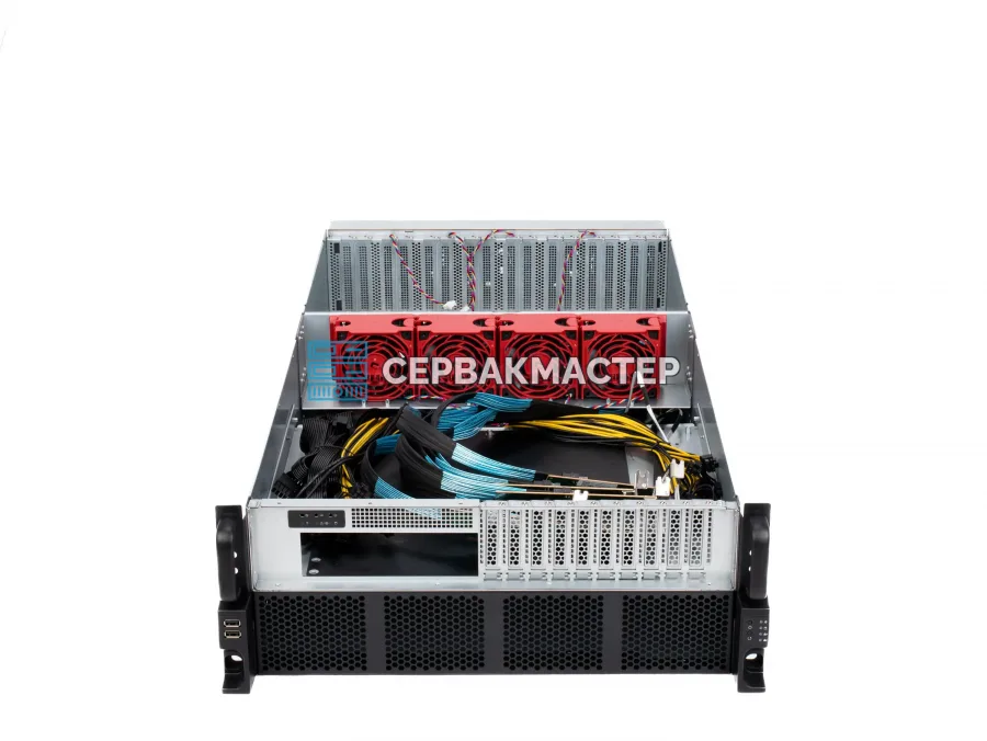 GPU-шасси ALEO 8x GPU 4x 1600W с комплектом кабелей 8PIN