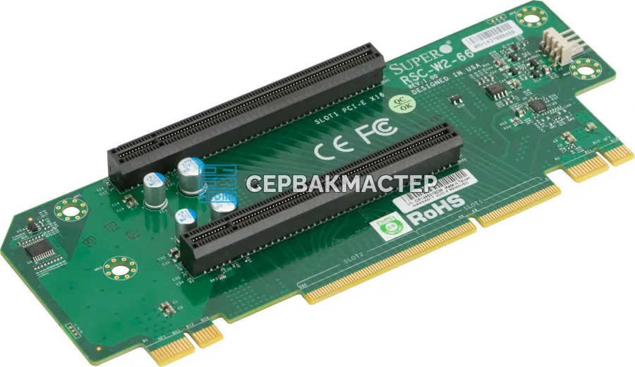 Райзер-карты PCIe для серверов и рабочих станций — каталог СервакМастер