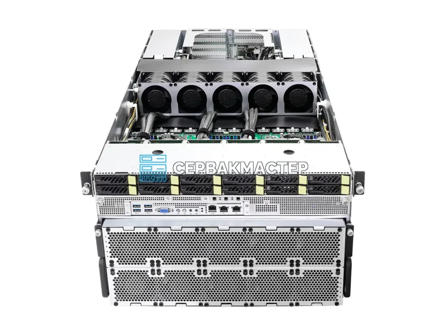 GPU-сервер ASRock Rack 6U8X-EGS2 H200 — 8× NVIDIA H200 SXM 141GB, 6U