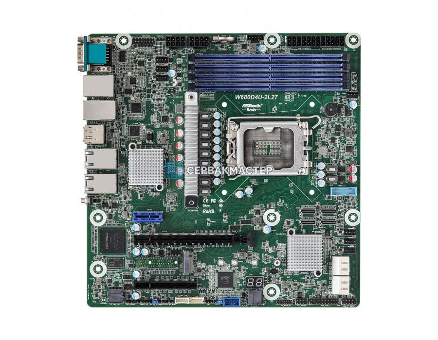 Материнская плата ASRock Rack SIENAD8-2L2T (ATX, SP6, 8 DIMM, DDR5) — купить в СервакМастер