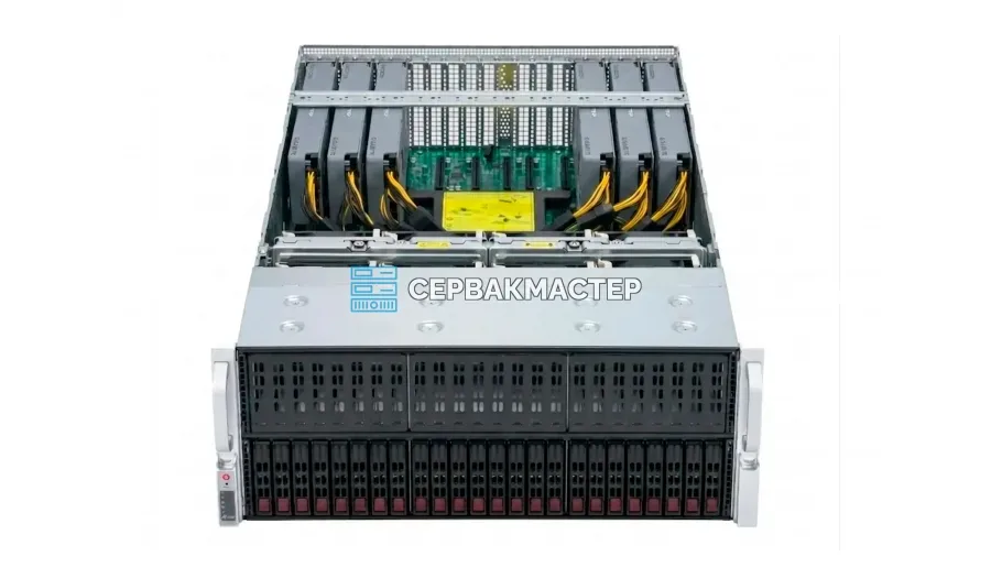 Supermicro 4028GR-TR: 6 ускорителей NVIDIA Tesla P100 16GB + 2× Intel Xeon E5-2698v4 — «СервакМастер»