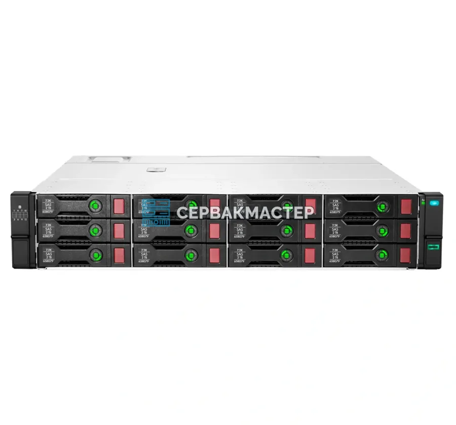 Дисковая полка HPE D3610 Enclosure [Q1J09B] 2U, 12 LFF, SAS 12Gb/s