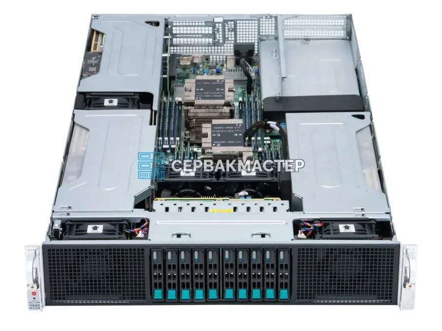 Supermicro 2029GP-TR (4× Radeon AI PRO R9700 32GB, 2× Xeon Gold 6248, RAM 384GB) — GPU-сервер 2U для локального ИИ
