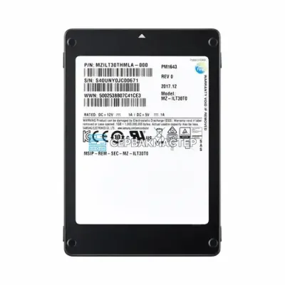 Серверный SSD Samsung (DELL) PM1643 SAS 12gb/s 7.68TB [MZ-ILT7T6A]