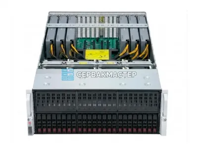 Купить сервер Supermicro 4028GR-TR: 6× AMD Radeon AI PRO R9700 32GB + 2× Xeon E5-2697Av4 — СервакМастер
