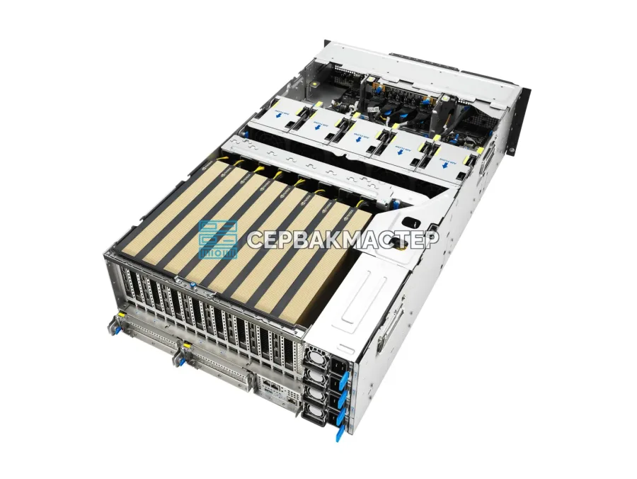 Сервер ASUS ESC8000A-E13P для ИИ: 8× RTX PRO 6000 BSE 96GB, 2× EPYC 9845, 1.5TB RAM
