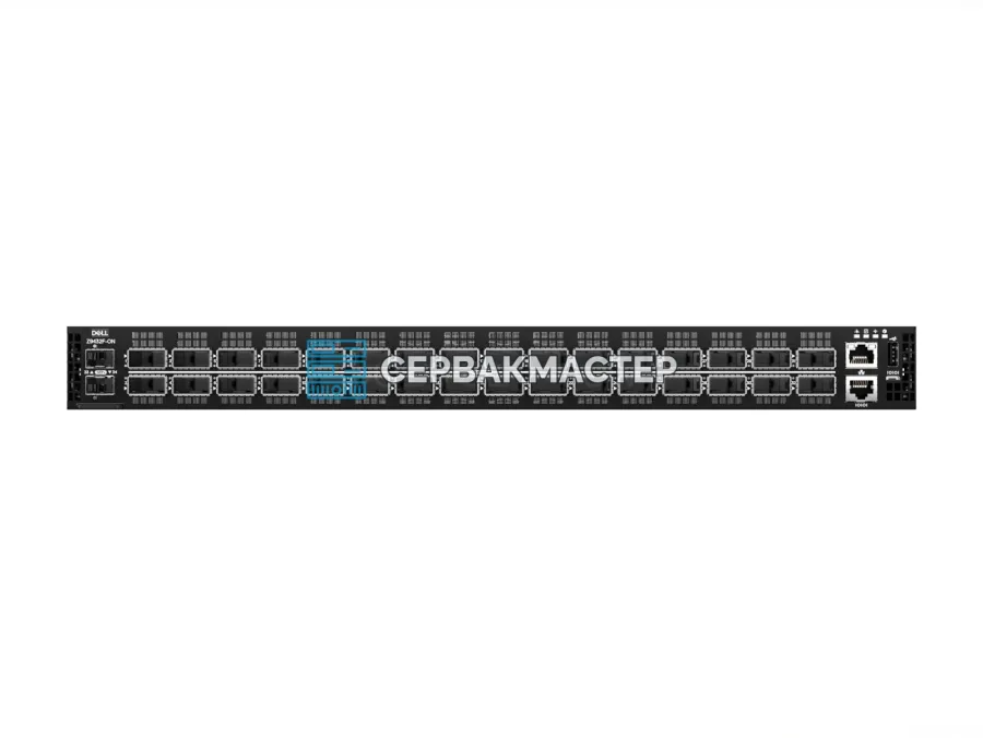 Коммутатор Dell PowerSwitch Z9432F-ON IO/PS Airflow: 32x QSFP56-DD 400 Гбит/с и 2x SFP+ 10 Гбит/с