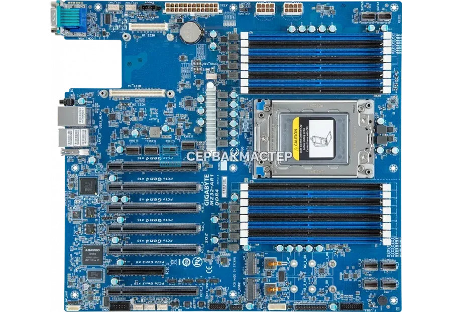 Материнская плата ASRock Rack GENOAD12M3-2Q (Proprietary, SP5, 12 DIMM) — купить в СервакМастер