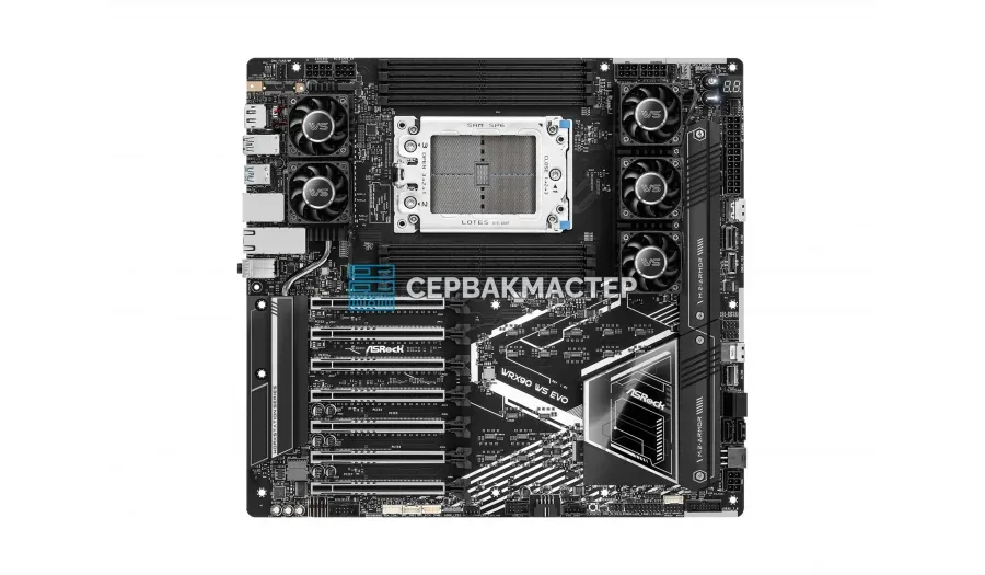 Материнская плата ASRock WRX90 WS EVO EEB, sTR5, 8 DIMM (90-MXBMH0-A0UAYZ) — купить в СервакМастер