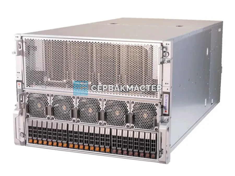 Сервер Supermicro AS-8125GS-TNHR с 8× NVIDIA H100 SXM 80GB (HGX, 8U)