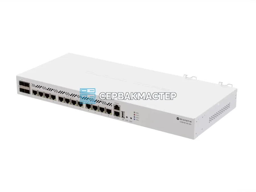 Маршрутизирующий коммутатор MikroTik CCR2116-12G-4S+ (12x RJ45 1 Гбит/с, 4x SFP+ 10 Гбит/с)