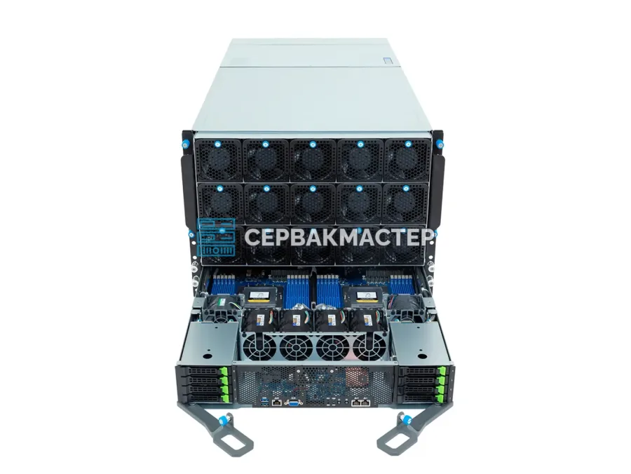 GIGABYTE G893-ZD1-AAX5 — GPU-сервер 8U с 8× NVIDIA B200 SXM 180GB и 2× AMD EPYC