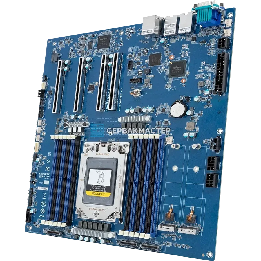 Материнская плата Gigabyte ME33-AR0 Rev 1.0 (E-ATX, SP6, 12 DIMM) — купить в СервакМастер