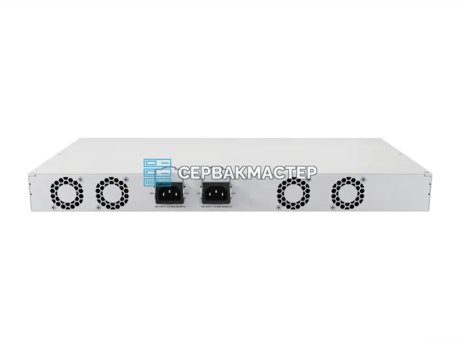 Управляемый L3-коммутатор MikroTik CRS418-8P-8G-2S+RM: PoE-out 150 Вт, 17x RJ45 1G, 2x SFP+ 10G