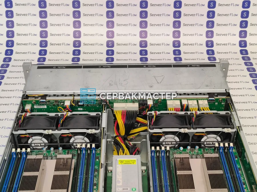 Блейд-сервер Supermicro SuperServer 2028TP-HTR-SIOM 2U, 4 узла, 8x Xeon E5-2699v4, 4 ТБ DDR4, 24x SSD 1.92 ТБ