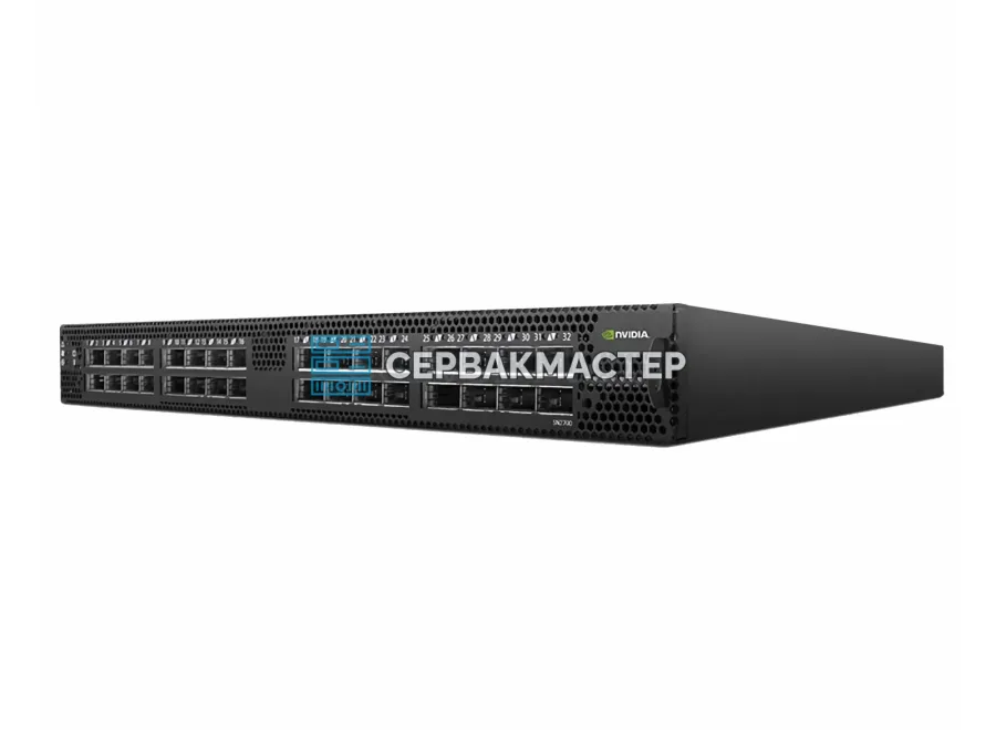 Коммутатор NVIDIA MSN2700-CS2RC: 32 порта QSFP28 100 Гбит/с, Cumulus Linux [920-9N101-00R7-0C0]