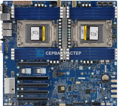Материнская плата Gigabyte MZ72-HB2 Rev 3.x E-ATX, 2x SP3, 16 DIMM — купить в СервакМастер