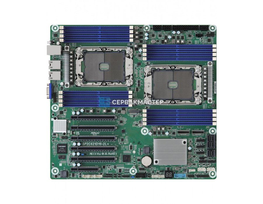 Серверная материнская плата ASRock SP2C621D16-2L+ (EEB, LGA4189, DDR4, 2 CPU) — купить в СервакМастер