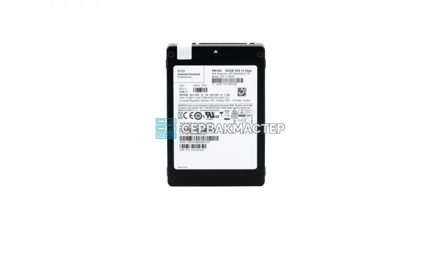 SSD-накопитель HPE (Samsung) PM1643 920GB 2.5" SAS 12Gb/s [MZ-ILT9200]