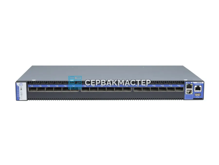 InfiniBand-коммутатор Mellanox SX6018 MSX6018T-1BRS, 18× QSFP+ 40 Гбит/с, 1U