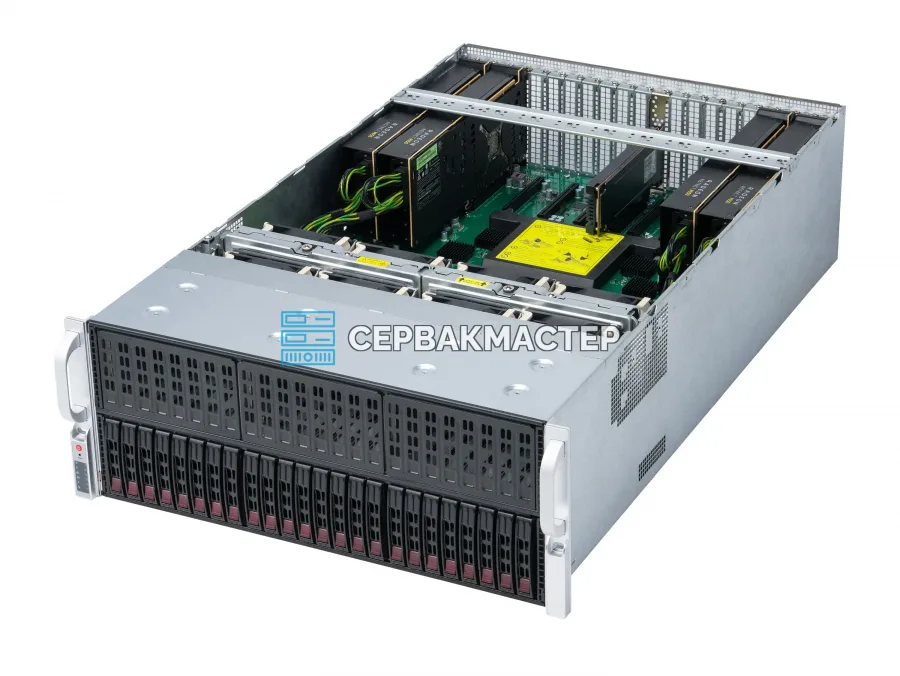 Купить AI-сервер Supermicro 4028GR-TR: 4× AMD Instinct MI50 16GB + 2× Intel Xeon E5-2680v4 — СервакМастер