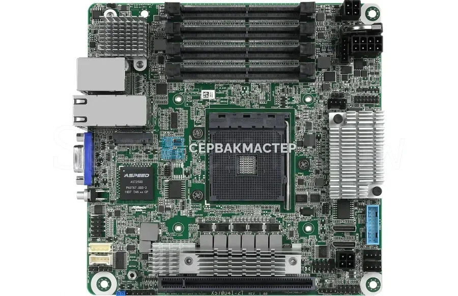 Материнская плата Supermicro H11SSW-NT на сокет SP3 (DDR4, 4TB) — купить в СервакМастер