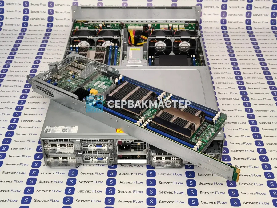 Блейд-сервер Supermicro SuperServer 2028TP-HTR-SIOM 2U, 4 узла, 8x Xeon E5-2699v4, 4 ТБ DDR4, 24x SSD 1.92 ТБ