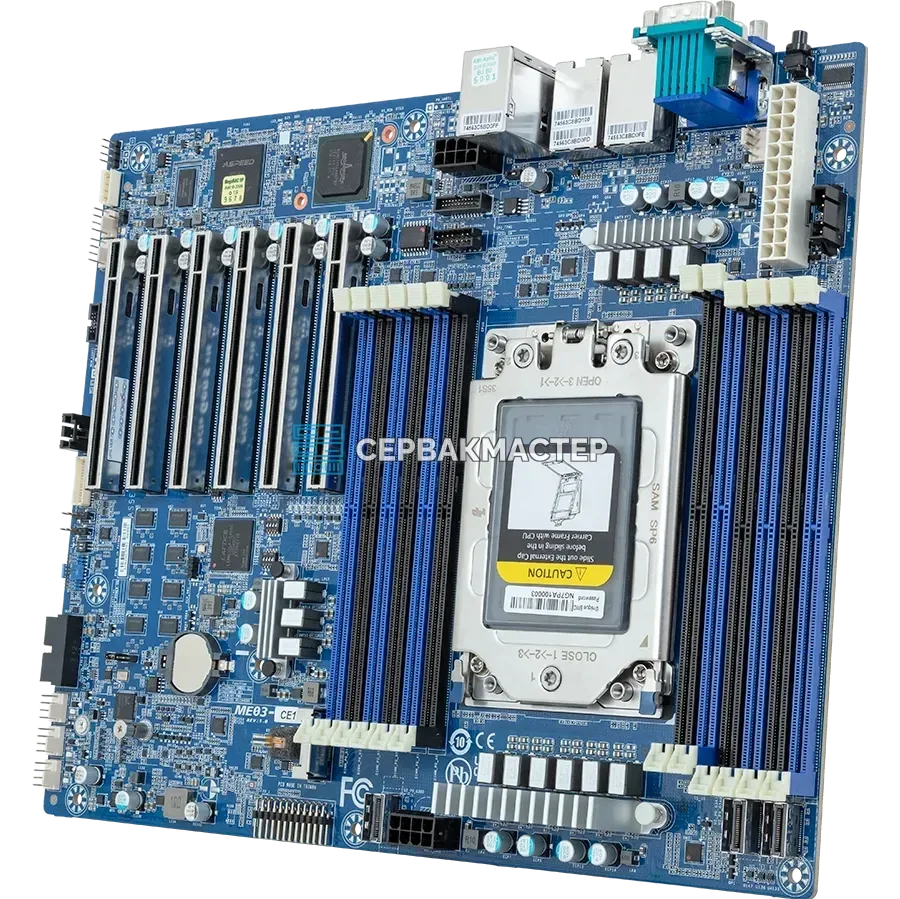 Серверная материнская плата Gigabyte ME03-CE1 Rev 1.0 ATX, сокет SP6, 12 DIMM — купить в СервакМастер