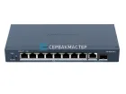 Неуправляемый PoE-коммутатор Hikvision DS-3E0510P-E (9x RJ45 1 Гбит/с PoE, 1x SFP 1 Гбит/с)