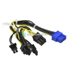Кабель питания GPU Supermicro CBL-PWEX-1017, 8-pin EPS – 6+2-pin PCIe, 20 см