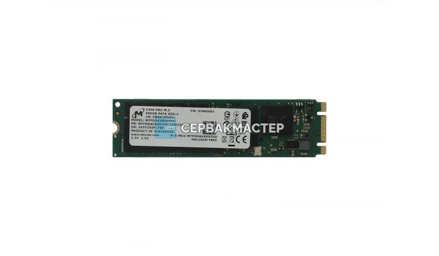 SSD-накопитель Micron 5300 PRO 960GB M2 [MTFDDAV960TDS-1AW1ZABYY]
