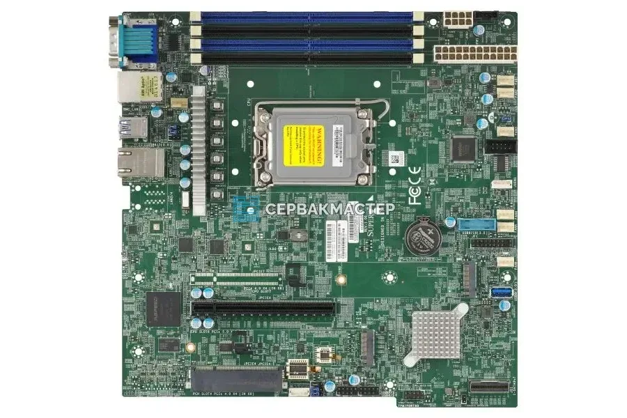 Материнская плата Supermicro X13SAZ-Q Micro-ATX, LGA1700, 4 DIMM DDR5 [MBD-X13SAZ-Q] — купить в СервакМастер