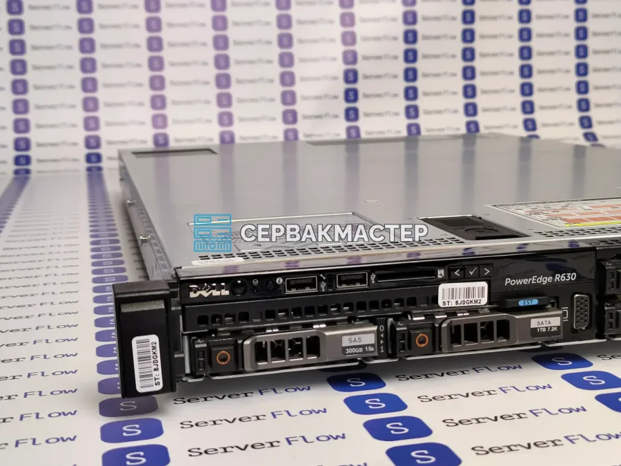 Сервер Dell R630 1U 8SFF (Xeon E5 v3/v4, 8 ГБ DDR4, iDRAC8) Б/У