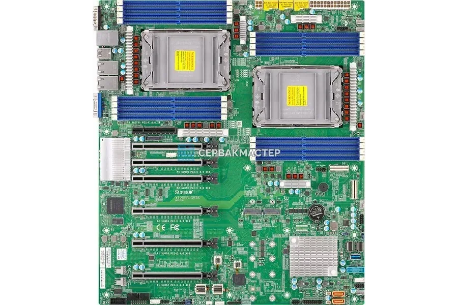 Серверная материнская плата Supermicro X12DDW-A6 (2x LGA4189, Proprietary, 16 DIMM) — купить в СервакМастер