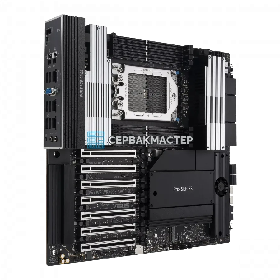 ASUS Pro WS WRX90E-SAGE SE (EEB, sTR5, 8 DIMM) — купить в СервакМастер