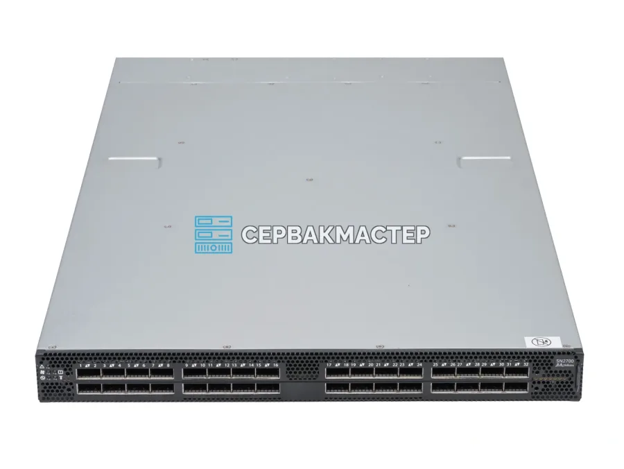 Коммутатор NVIDIA MSN2700-CS2F на 32 порта QSFP28 100 Гбит/с (920-9N101-00F7-0X4), Onyx, L2/L3