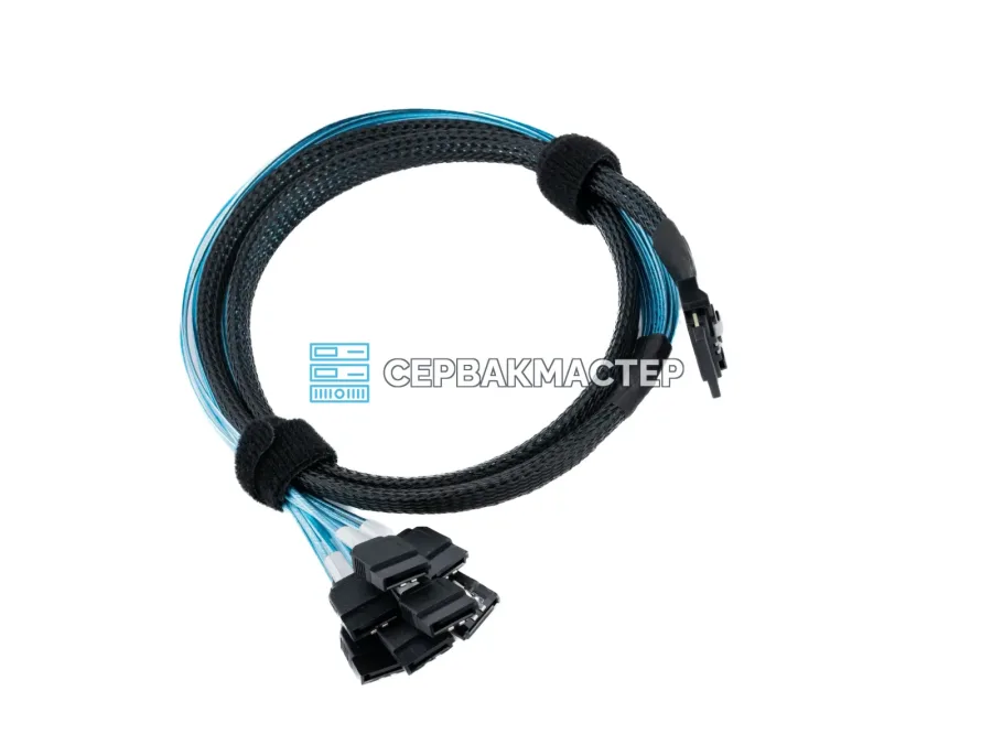 Кабель Slimline SAS SFF-8654-8i на 8x SATA, 1 м
