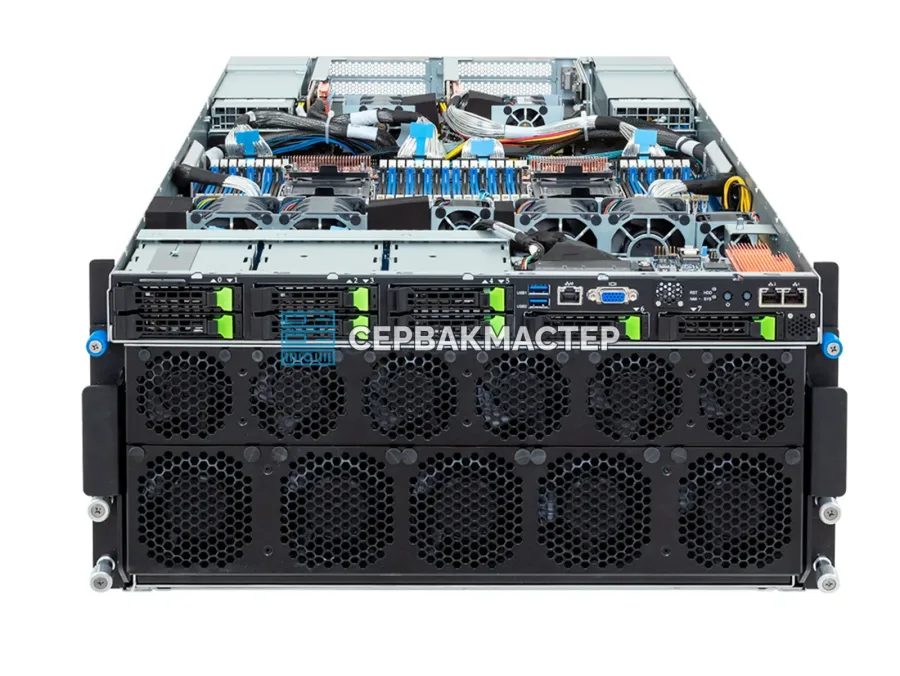 GIGABYTE G593-SD1-AAX1 — GPU-сервер на 8× NVIDIA H100 SXM 80GB (640 ГБ HBM3)
