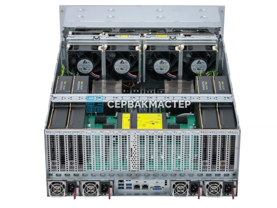Купить AI-сервер Supermicro 4028GR-TR: 4× AMD Instinct MI50 16GB + 2× Intel Xeon E5-2680v4 — СервакМастер