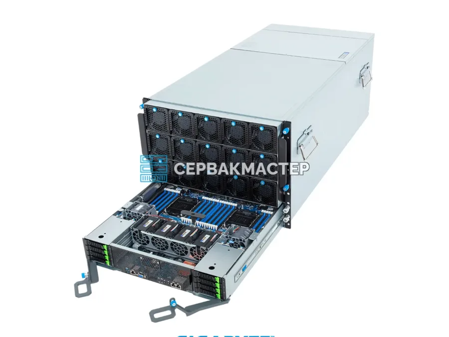 GPU-сервер GIGABYTE G893-SD1-AAX5 на 8× NVIDIA B200 SXM 180GB (8U, 1440 ГБ HBM3e)