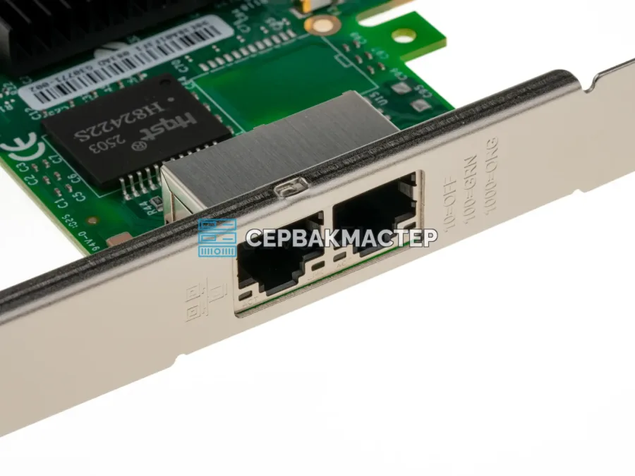 Сетевая карта Intel i350-T2 [I350T2BLK] (2x RJ45 1GBE), PCIe 2.0 x4
